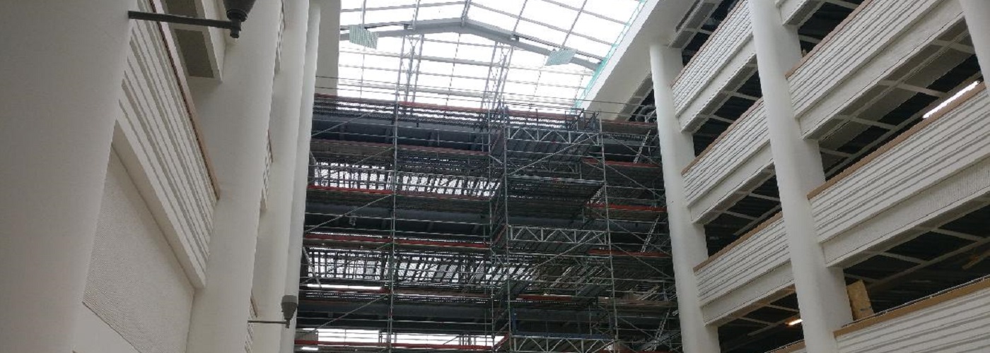 system scaffolding with loading bays from K2 Scaffolds